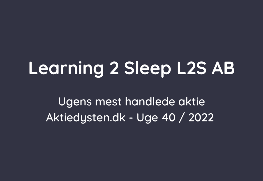 Learning 2 Sleep